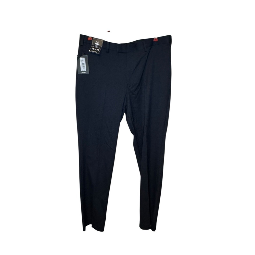 Murano Mens Dress Pants Holland Collection Alex Slim Fit Trousers Navy 36X34 NWT